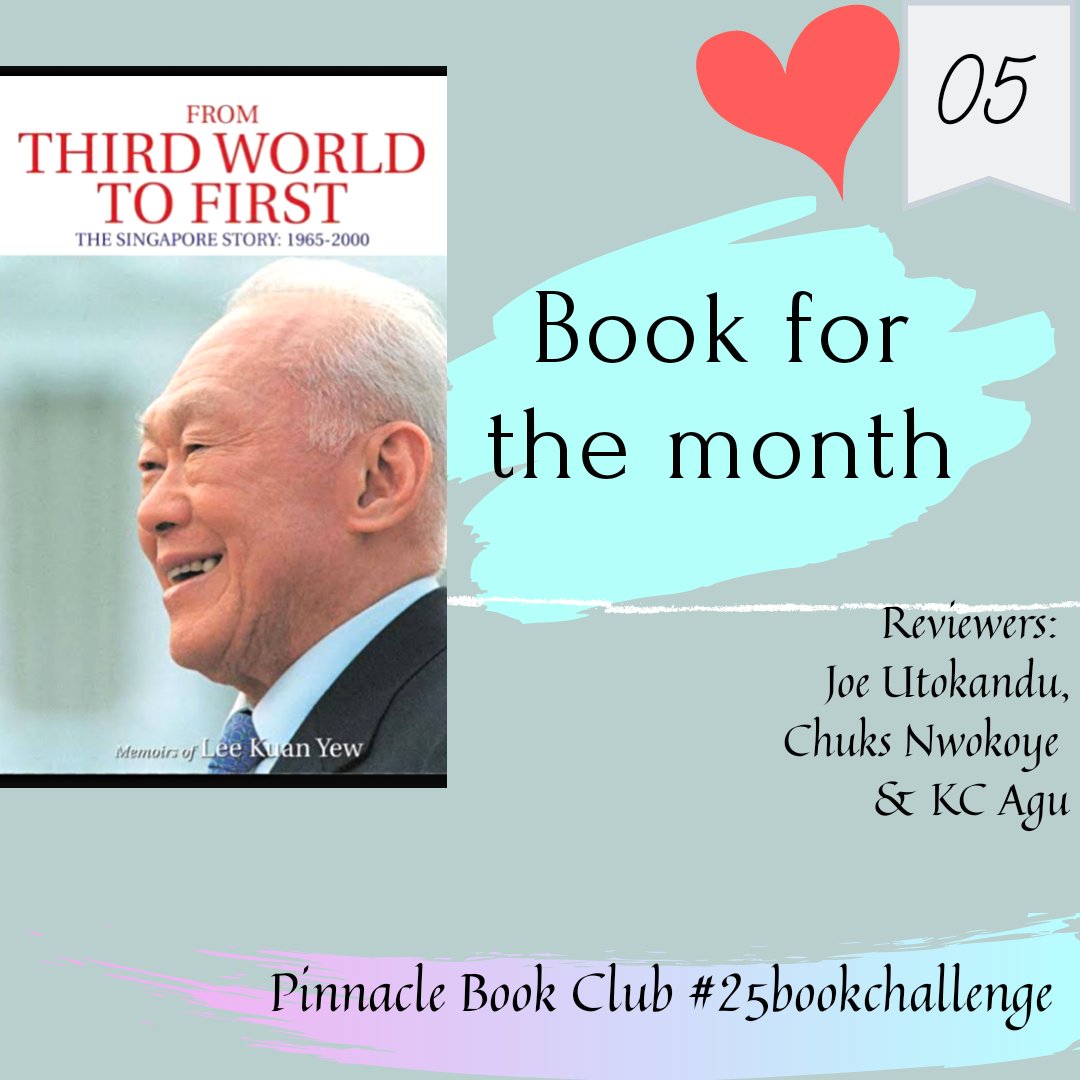 Pinnacle_books's tweet photo. Hey guys!
We will be reading and reviewing From 3rd world to 1st world by Lee Kuan Yew. Memoirs are like stories but with life lessons. We will be honored if you join us to read this book.
#leadership #nationbuilding #nationaltransformation #buildinginstitutions #nopoverty https://t.co/UfDntAgqTD