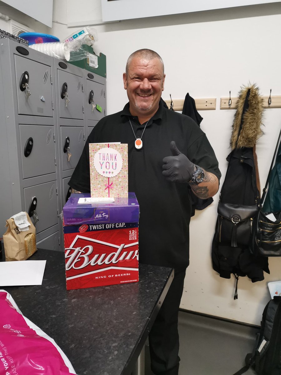Jack_Smithh94's tweet photo. Just like to say a big thank you to our Door Marshall Steve! His last day with us at Aikman Avenue!😢 What a pleasure it has been to work with him these past 5 weeks! Thank you for keeping colleagues and customers safe during these difficult times! #Hero https://t.co/z59fpnjMHI