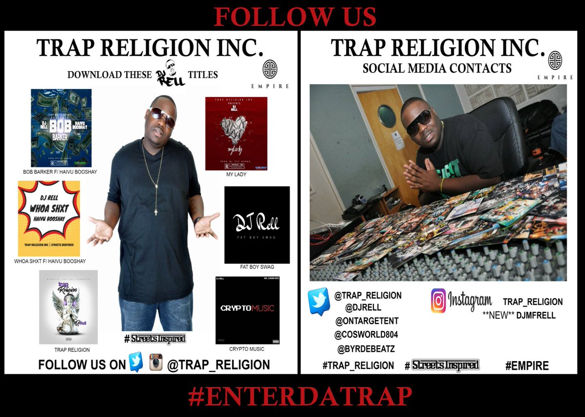 trap_religion's tweet photo. happy born day to @DJRELL !!! we may disagree / argue but we are fam let's make 2020 da biggest year for @trap_religion #enterdatrap https://t.co/3RCsW46eYd