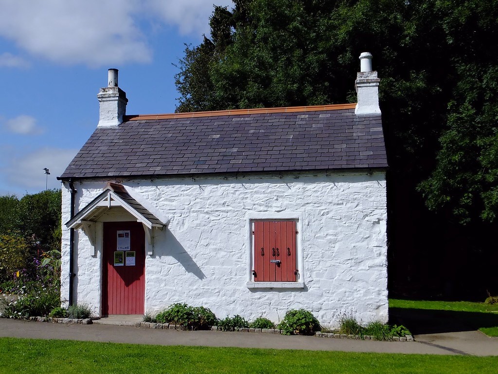 2.20/ Lock-Keepers Cottage, Newforge. A modest but rare survival of a lock-keepers cottage built between 1827-34. At one time a family of 10 children were bought up here. Occupied until 1993 before being sold by the family to the local council. Since restored along with the canal