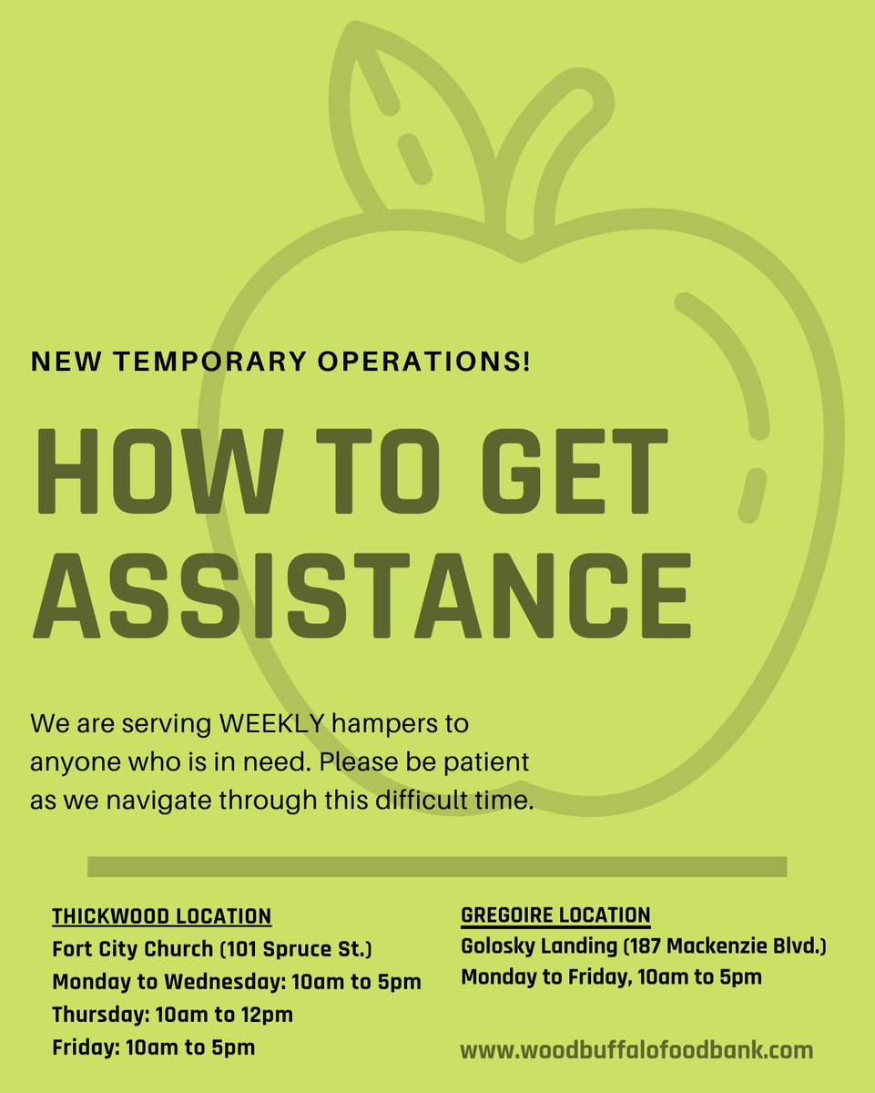feedymm's tweet photo. Things are running a bit differently right now! Everyone NORTH of the bridge please visit the THICKWOOD location, everyone South of the bridge please go to GREGOIRE. No appointments. All information on our new system can be found here: https://t.co/CmZP2oCxeV 🍏 #feedymm https://t.co/HP4uiTw563