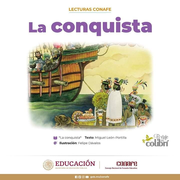 CONAFE_mx's tweet photo. ¿Te gusta la Historia? ¿Quieres saber sobre el pasado de México? Entonces #AprendeEnCasa🏠📚 con nuestro #AudioLibroConafe💿 "La Conquista". Textos📖 del historiador mexicano Miguel León-Portilla. Colección Colibrí.
Haz clic aquí:
https://t.co/5t0Ev1k4C8 https://t.co/iH8BXzY2Fo