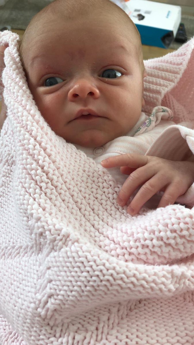 annmcgregor's tweet photo. My first grandchild Cora Marie Dugdale born 16/4/20. Looking forward to holding her.  Being very disciplined even though she lives just 5 minutes away. #granny  #NHSThankYou https://t.co/Po1B2ZPxtM