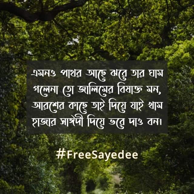 SRumman1's tweet photo. #FreeSayedee 
#SaveBangladesh https://t.co/tp7SDhWPEA