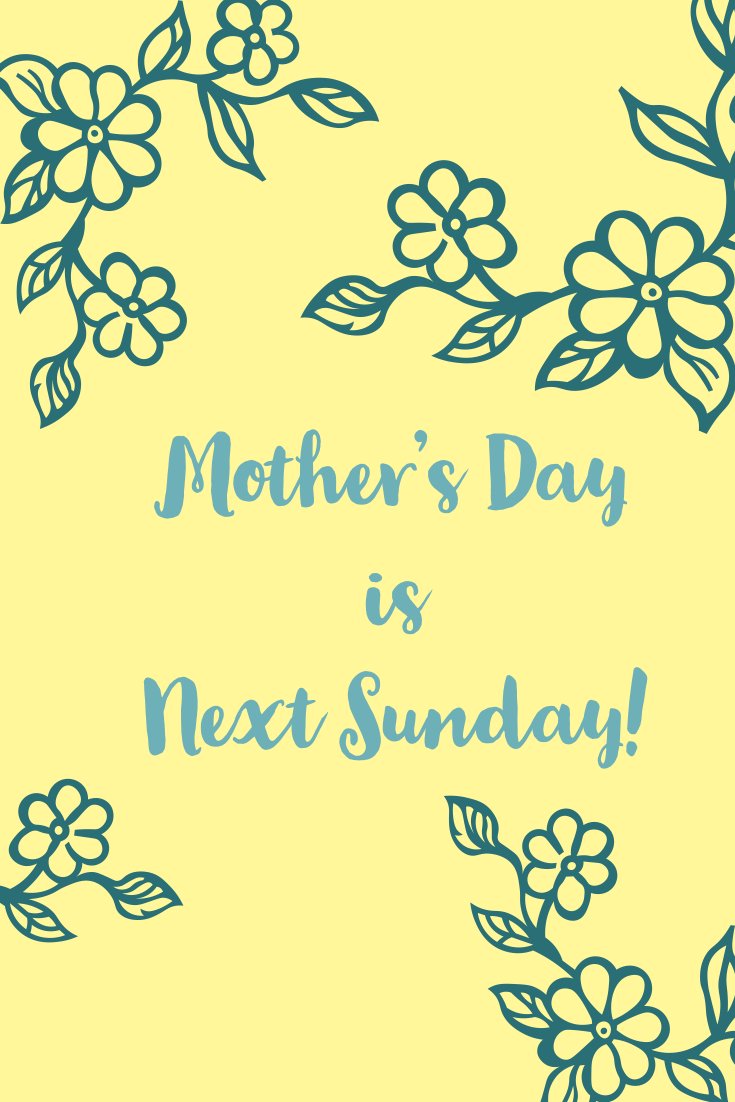 A friendly reminder ! Mother’s Day is next Sunday have you decided what you are going to get her? How about a gift from Summit Downtown?