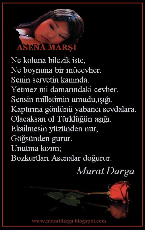 Asena şiiri.Ü.Murat Darga