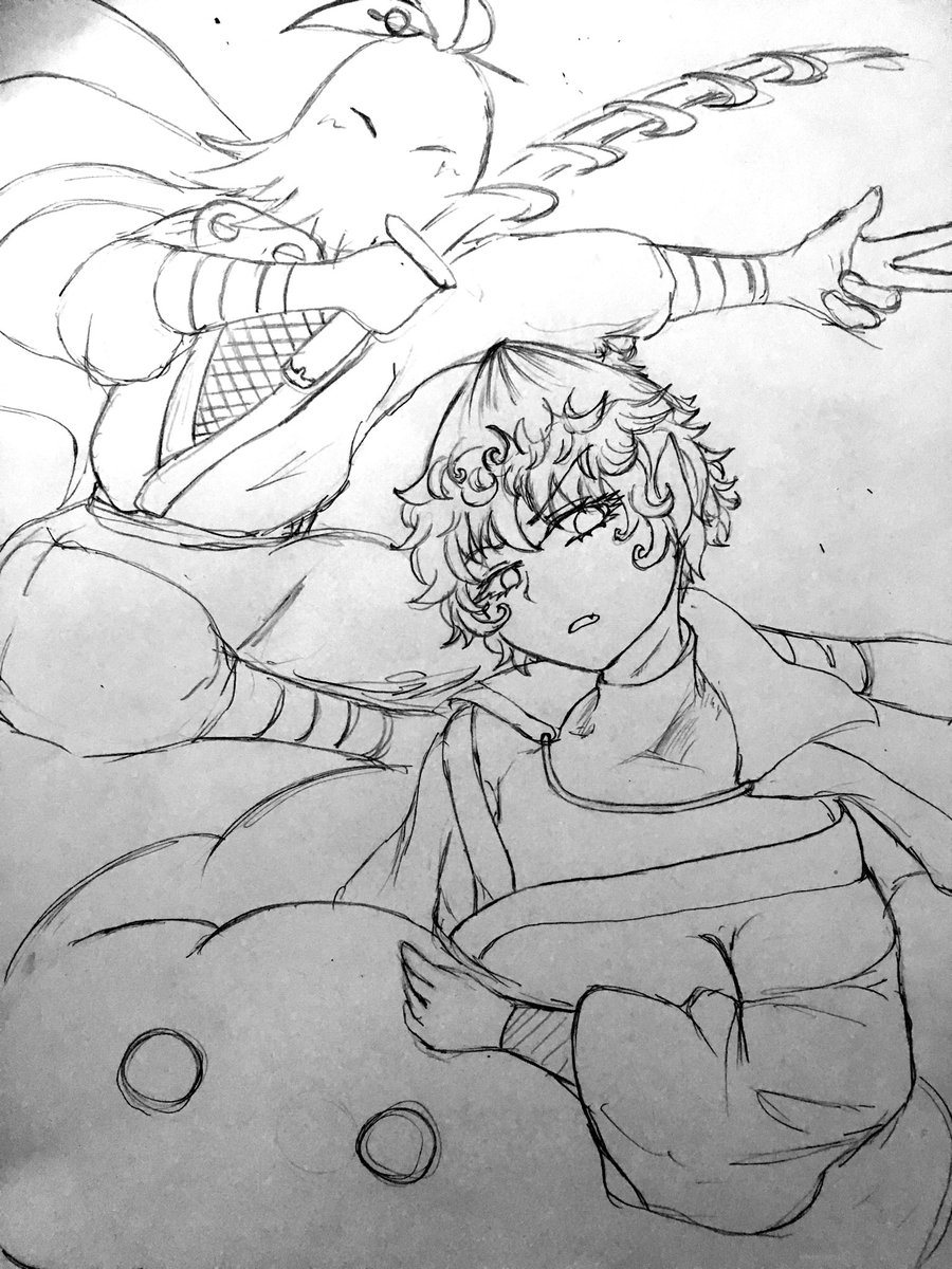 魔入りました入間くん #ガープ・ゴエモン #アガレス・ピケロ #お絵かき