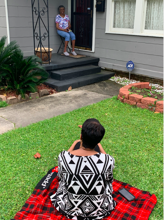 yvetteinbr's tweet photo. @LaraTakenaga Like many others, quarantining has been difficult, especially on my 81 year old mother who is accustomed to our regular Sunday visits.  I wanted to share how we've adjusted to continue to make her feel connected and loved. https://t.co/cka7tK90Vy