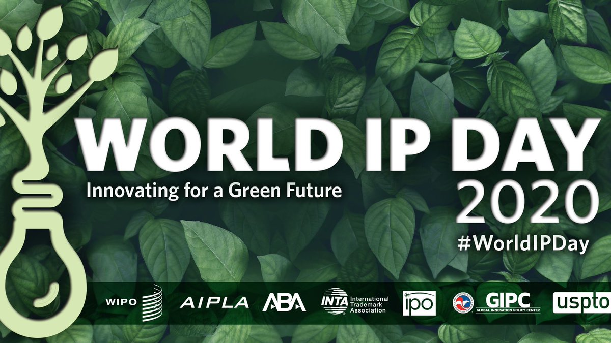 IPO's tweet photo. Visit IPO's #WorldIPDay 2020 YouTube playlist https://t.co/y7Nr17L0fO to see the #USPTO video, co-sponsored by #IPOAssociation, with USPTO Director Andrei Iancu and U.S. inventors who showcase their innovations in #greentechnology and discuss the importance of strong #IP rights. https://t.co/DYcjcdtd1f