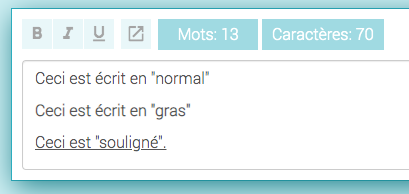 Mr_Carpe's tweet photo. Petite remarque #Quizinière @reseau_canope 
Quand on écrit du texte, la fonction "mettre en gras" n'a que peu d'intérêt, car la police choisie par l'application se différencie à peine de la police en "normal". Une modification en vue ? https://t.co/fCH0sZEFP1