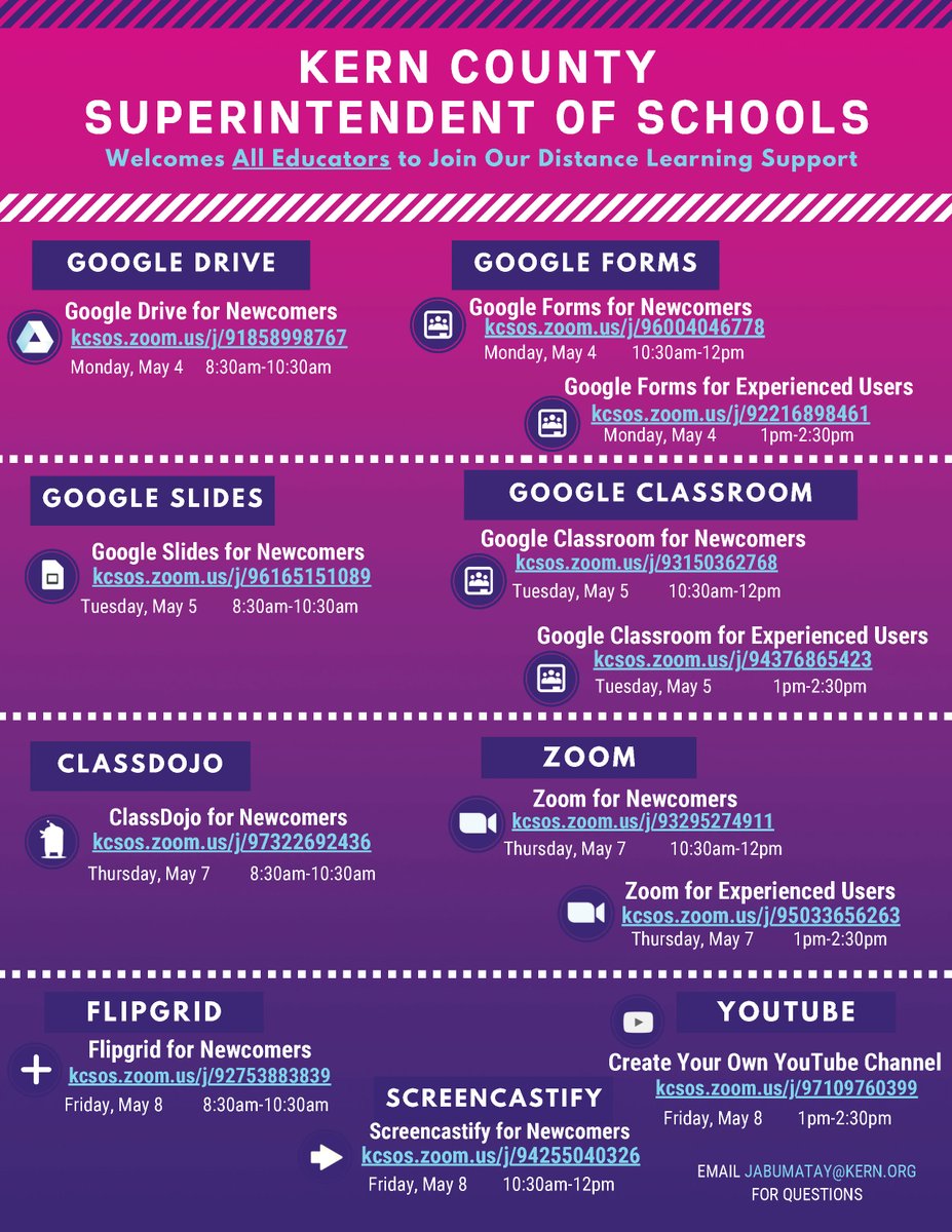 Trainings for educators on some of the most popular education apps continues this week. Check out the schedule. #kcsosproud #kcsoslearns