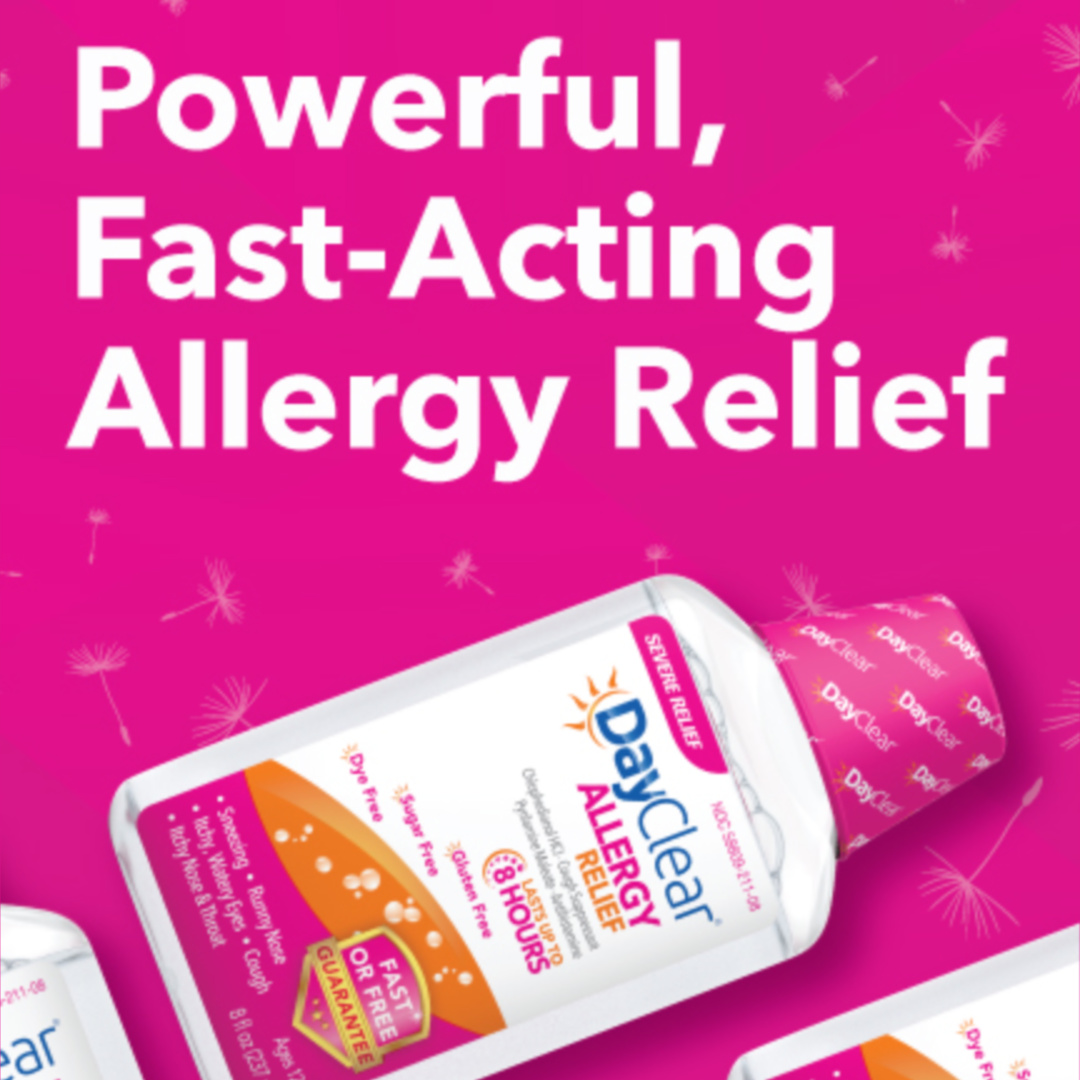 ClearGeneration's tweet photo. Allergy season is here. Get some real relief with DayClear Allergy Relief. Our liquid formula works fast and lasts up to 8 hours. Find our more at https://t.co/TCvwXjRSWj
#Allergies #DayClear https://t.co/GXaRwjQ7ro