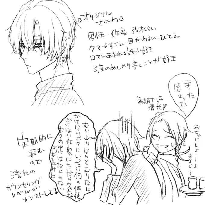 ※オリジナル審神者設定

作家でありながら「物語」が書けなくなったヒトと
「物語」を紡ぐ刀たちの話 