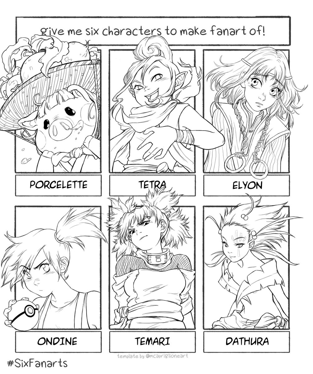 Predatorias's tweet photo. Hello! Me voici de retour avec de la nouveauté dans ma besace !
Pour redémarrer tranquillement, un petit #sixfanarts ! 😁 (version couleur à venir 😉) #6fanarts #6fanartschallenge #sixfanartschallenge #ACNH #zelda #witchmag #pokemon #naruto #wakfu https://t.co/Vq68F4ampr