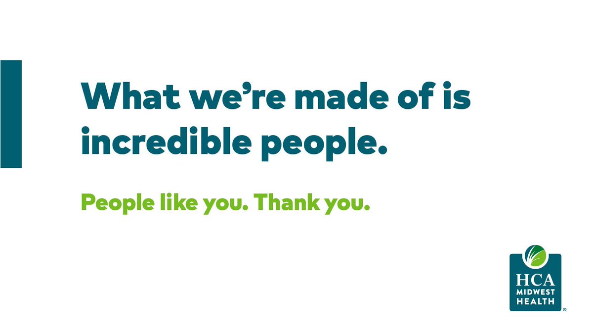 HCAMidwest's tweet photo. We don't panic. We prepare. Thank you!! To all of our healthcare heroes. https://t.co/IWGvgdYZPZ