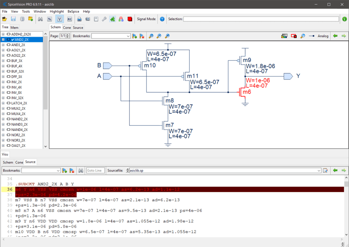 edadirect's tweet photo. For advanced exploration & #debugging for transistor-level & post-layout #netlists, #SpiceVisionPRO′s unique #SPICE netlist visualisation helps analyze simulation results & localization of circuit problems at device level. See the datasheet https://t.co/xig4gtlAGk https://t.co/QDiF8P8Hxn