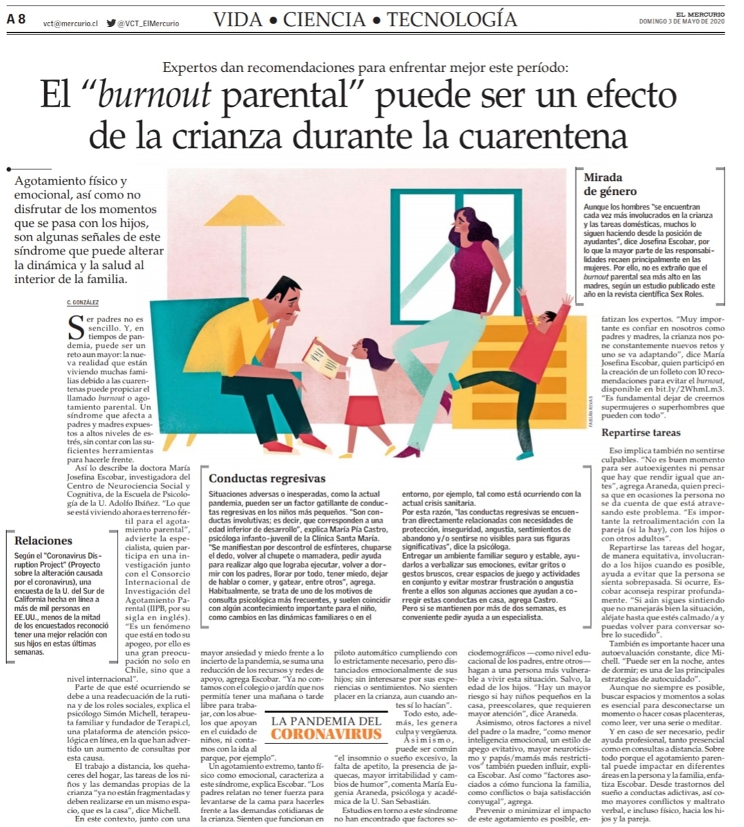 Hoy en <a href="/ElMercurio_cl/">elmercurio_cl</a>, nuestra académica e investigadora Josefina Escobar  profundiza sobre el #BurnoutParental y cómo combatirlo en las circunstancias actuales.
Los invitamos a leer el artículo
digital.elmercurio.com/2020/05/03/A/T…
