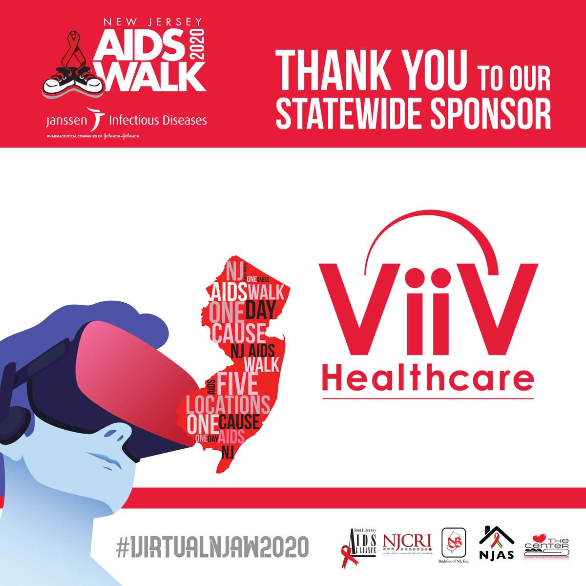 SJAIDSAlliance's tweet photo. Thank you @ViiVUS  for your support of the NJ AIDS Walk!  #virtualnjaw2020 #njaw @NewarkNJCRI @wearenjas @njbuddies #thecenterinasburypark #sjaa https://t.co/0caZsdQG0K