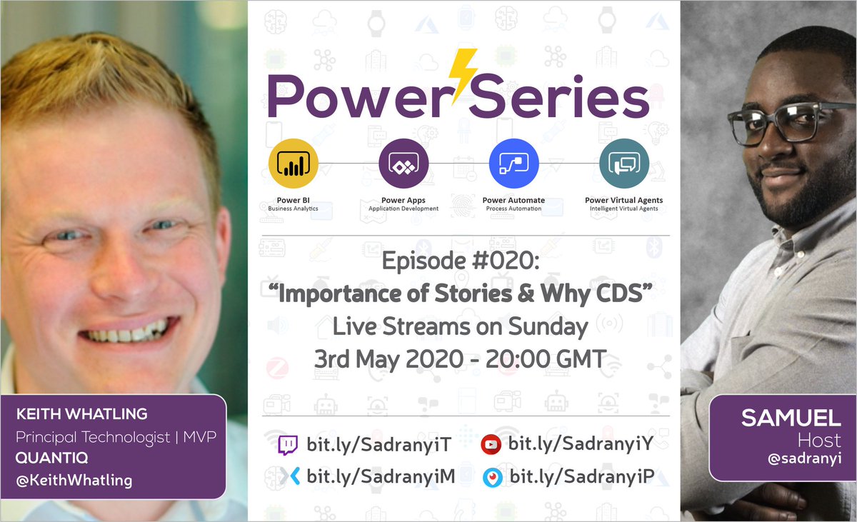 sadranyi's tweet photo. It's tonight people, hope you ready for some interesting storytelling and CDS goodness on the power series tonight with @KeithWhatling. https://t.co/4v1UhwSS4V https://t.co/YKD26QEU5y #PowerAddicts #PowerApps #PowerAutomate #MVPBuzz #Commondataservices https://t.co/7QCpz1jUPo