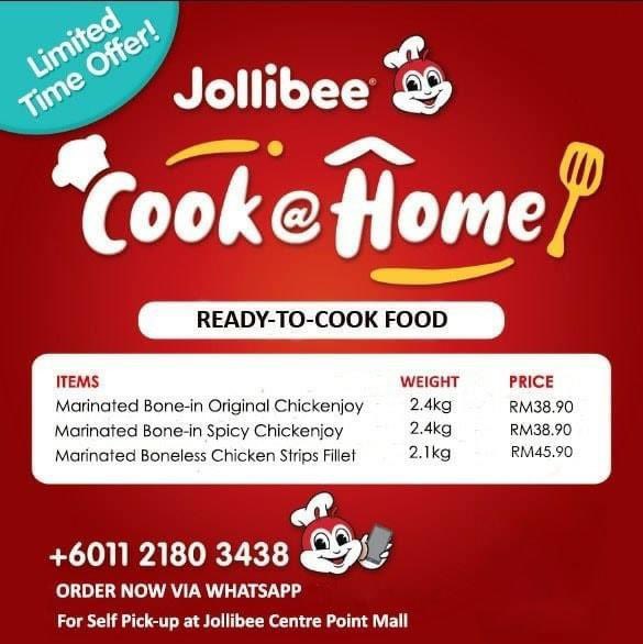 zulyusmardotcom's tweet image. Berita baik buat warga #Sabah Kini #JollibeeMY dah jual ayam siap perap. Hahahaha. Korang just perlu masak sendiri je. Senang. Nak simpan ke. Betul-betul fresh. KFC and McD tak nak jual ayam marinate jugak ke? Tak ada lah isu ayam tak panas lah apa lah