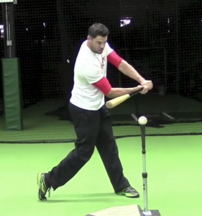 jaimecevallos's tweet photo. This is the position @elite_baseball favors at contact.  When are we going to hold these "top hitting coaches" accountable?  Exactly zero of the greatest hitters ever achieved a position (anything remotely) like this at contact.

#hittingtwitter
#twitterhitting
#fadswing https://t.co/zvEOOCKn7i