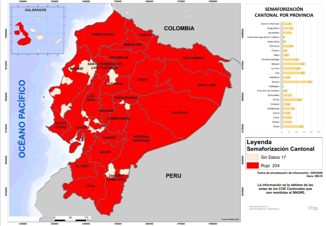 #CARCHI se mantiene en rojo, total apoyo a la decisión de los alcaldes de nuestra provincia...!!!
#SemaforoEc #Covid19Ec