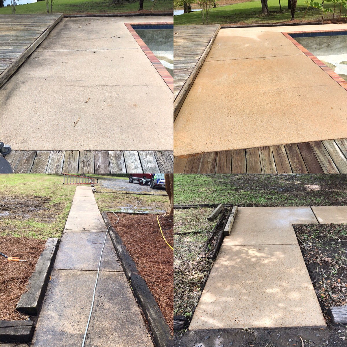 XteriorX's tweet photo. Look @ these before/after pics of some jobs we did last week...Great quality at an even better price!!
#XteriorXpertsLLC #pressurewashing #Softwashing #ConcreteCleaning #PatioCleaning #SidewalkCleaning #ParkingLotCleaning #Madison #Gluckstadt #CentralMS #Xterior_Xperts_Central_MS https://t.co/R36ZI9XZEM