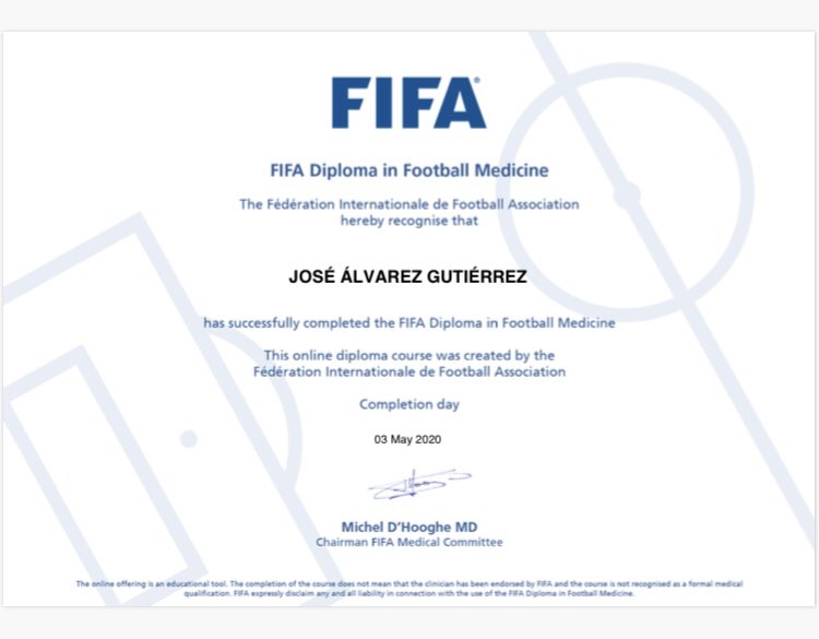 FIFA Diploma in Football Medicine <a href="/FIFAMedical/">FIFA Medical Network</a>