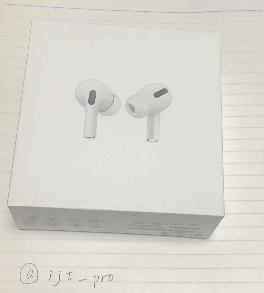 ijt_pro's tweet photo. 🎀Airpods proを3名様にプレゼント🎀

【応募方法】
フォロー&amp;リプ&amp;DM条件

【重要】
当選者にDMをお送りします！

【応募期間】
5月5日

😃実物の写真と私のIDです。😃

フォロワー様が少ないため当選確率高いです
#Airpods
#Airpodspro
#アップル
#Apple
#プレゼント https://t.co/RC5Kpq8rph