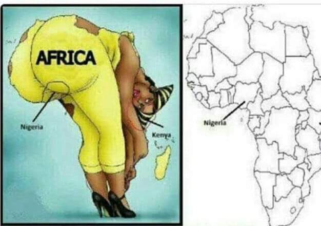wheezyaa's tweet photo. A rare pic Showing Nigeria on the African map 😆😆🙌
#UGANIG https://t.co/ZGByySn0Jg