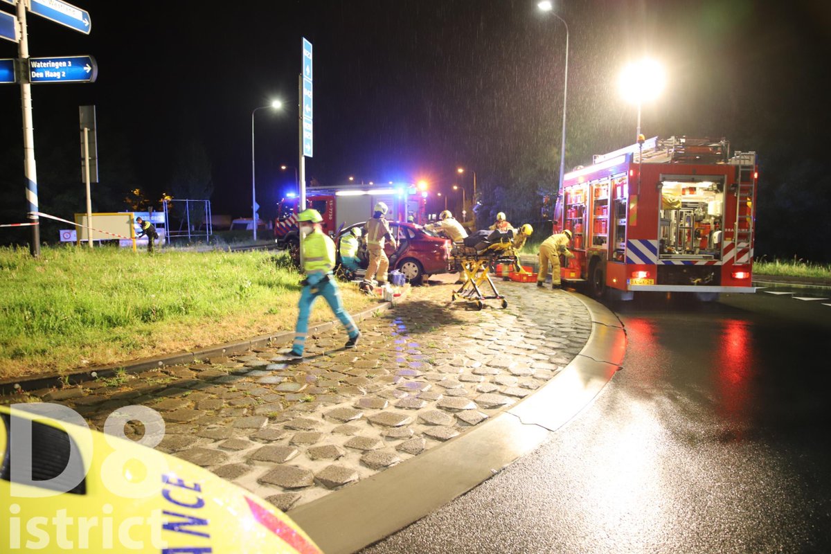 Melding brandweer Arckelweg Poeldijk inzake ongeval
