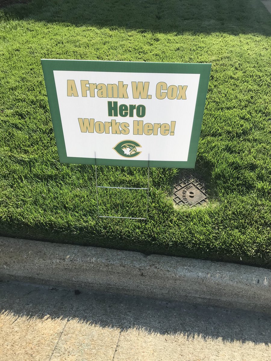 FWCBoysSoccer's tweet image. I took the dog to go play with grandpas dogs and came home to this sign. Teacher appreciation week at Cox never fails. Thank you!