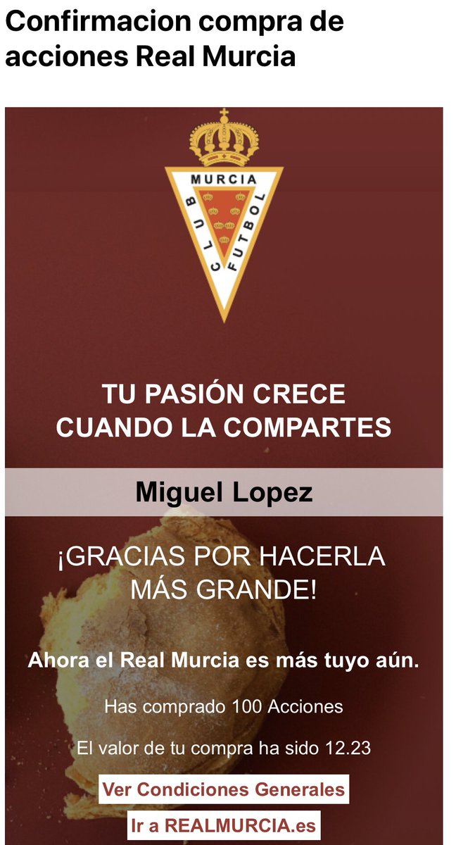 Aquí sabemos de sobra lo duro de está situación y que cada ayuda por pequeña que sea, suma, aquí otro granito desde Santander <a href="/realmurciacfsad/">Real Murcia CF</a> #AmpliaciónDeCapital #HazloSuyo