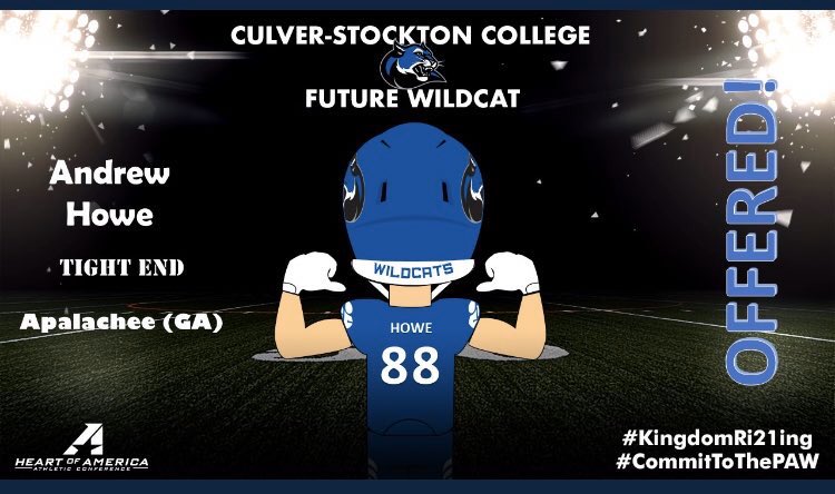 #AGTG After a great conversation with @CoachCutshaw I’m blessed to receive my 2nd offer to continue my Academic and Athletic career at Culver-Stockton College!!🔵⚪️ #committothePAW @CoachTonyLotti @CoachM_Hancock @CoachRushing @RecruitGeorgia