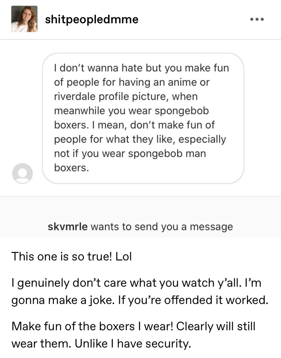 dontyuckonmyyum's tweet photo. are you fucking serious @taylrfostr if you’re trying to offend people, it’s not a joke. it’s bullying, stop being a twat https://t.co/hLWd4DMZZ1
