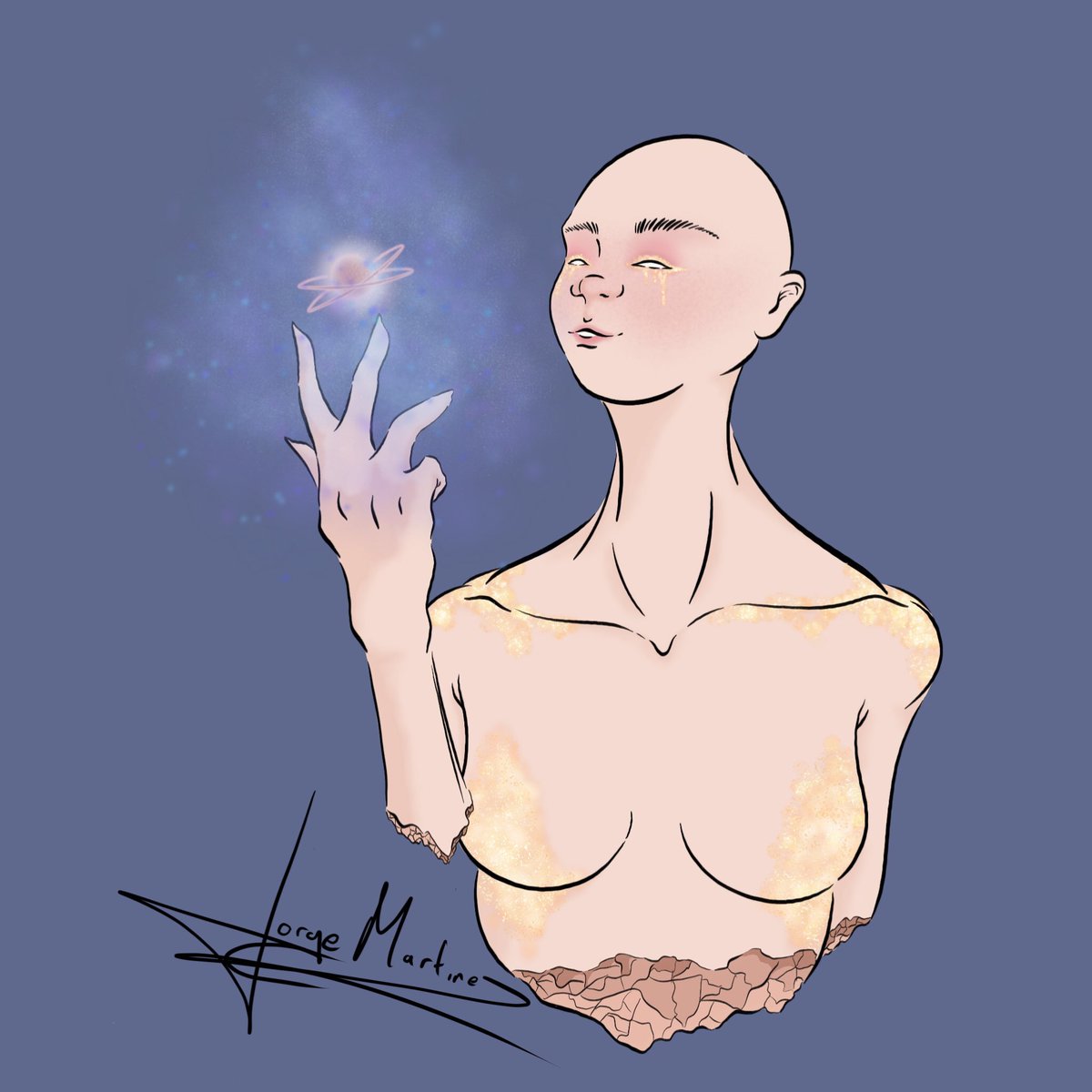 crespo_lloron's tweet photo. Día 25, space.
Me gusta pensar que no todo fue creado por un solo ser. Y que por ese motivo tenemos influencias masculinas y femeninas.
Pd, estoy practicando con pinceles nuevos

#QuarantInk #quarantinkbyroagui #40daysdrawing #Procreate #Procreate5 #ilustador #ilustraciondigital https://t.co/ZhTYHxWGp1