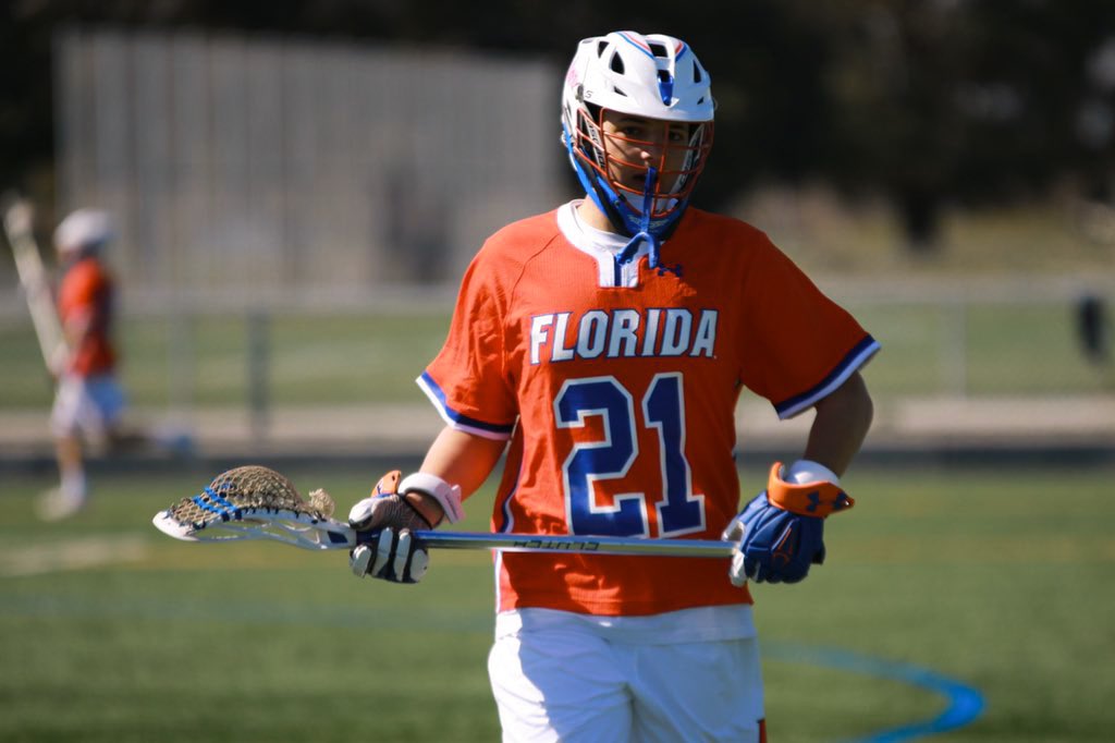 GatorsLaxClub's tweet photo. Today’s #SeniorSunday goes to Vice President and Dmid #21 @tsarni_21 . Zach is from Melbourne, FL, and studied computer engineering at UF. One of Zach’s favorite memories was being able to play alongside his younger brother @ryan_tsarnas his senior season 🐊💪🏻🔥#Gatormade https://t.co/jx4Zyi53qE