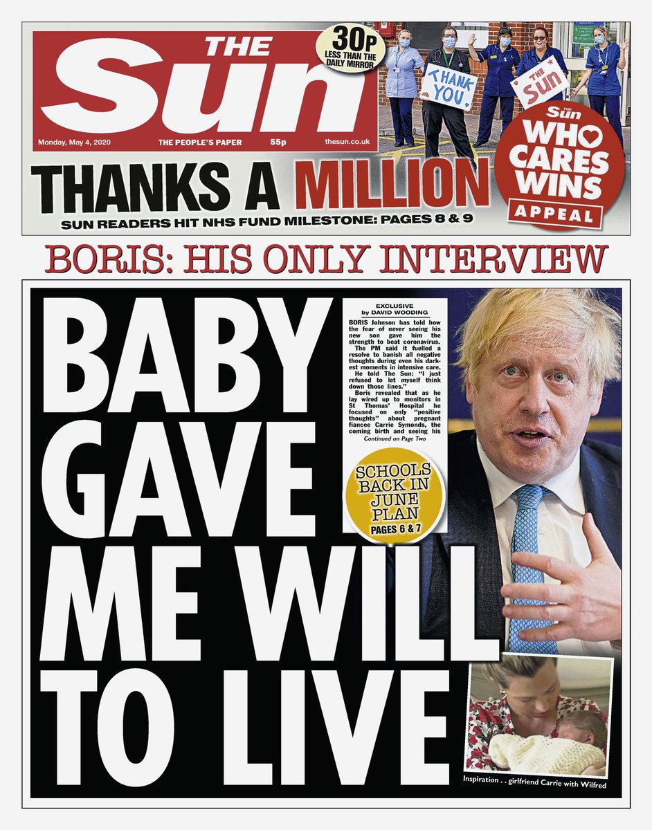 Neil Henderson On Twitter Sun Exclusive Borisjohnson Baby Gave Me Will To Live By Davidwooding Tomorrowspaperstoday