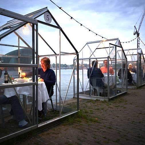 In the Netherlands new social distance restaurant 😀