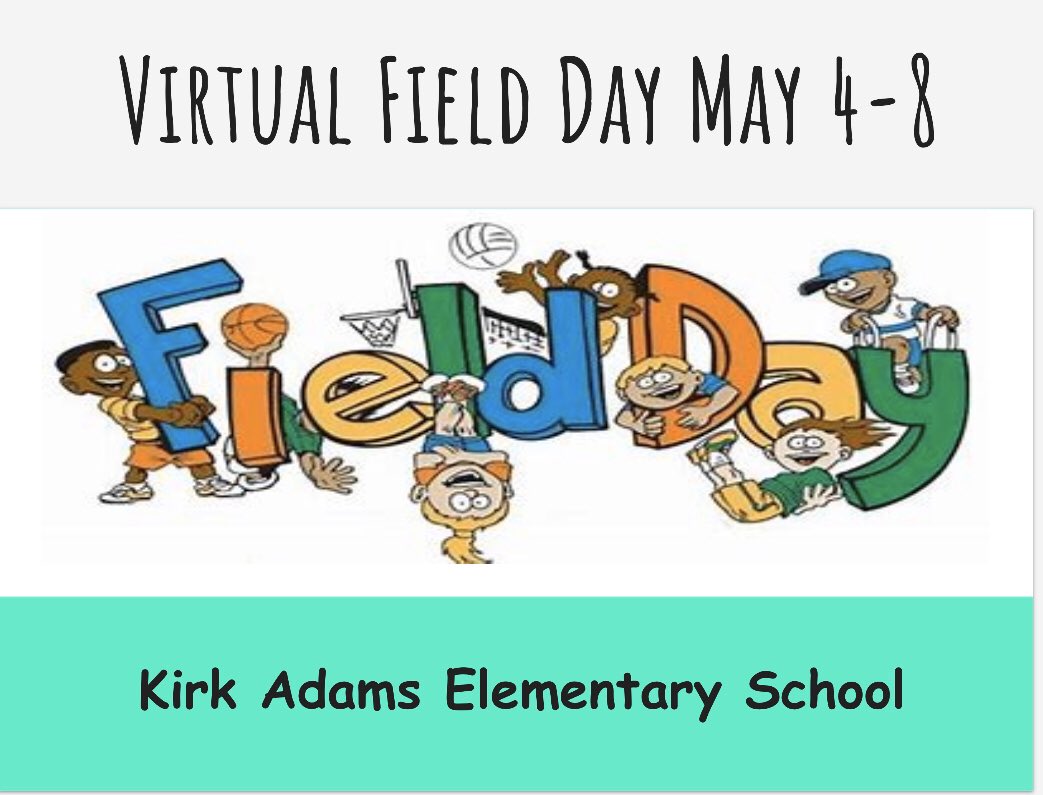 Adams_Allstars's tweet photo. Virtual Field Day starts this week, May 4, 2020. Start practicing the different games and on Friday, May 8, 2020 record yourself participating in the different events using @Flipgrid and submit your scores. #AdamsAllStars #1forkids https://t.co/tIds7pWYx9 https://t.co/G8fGtkqNb6