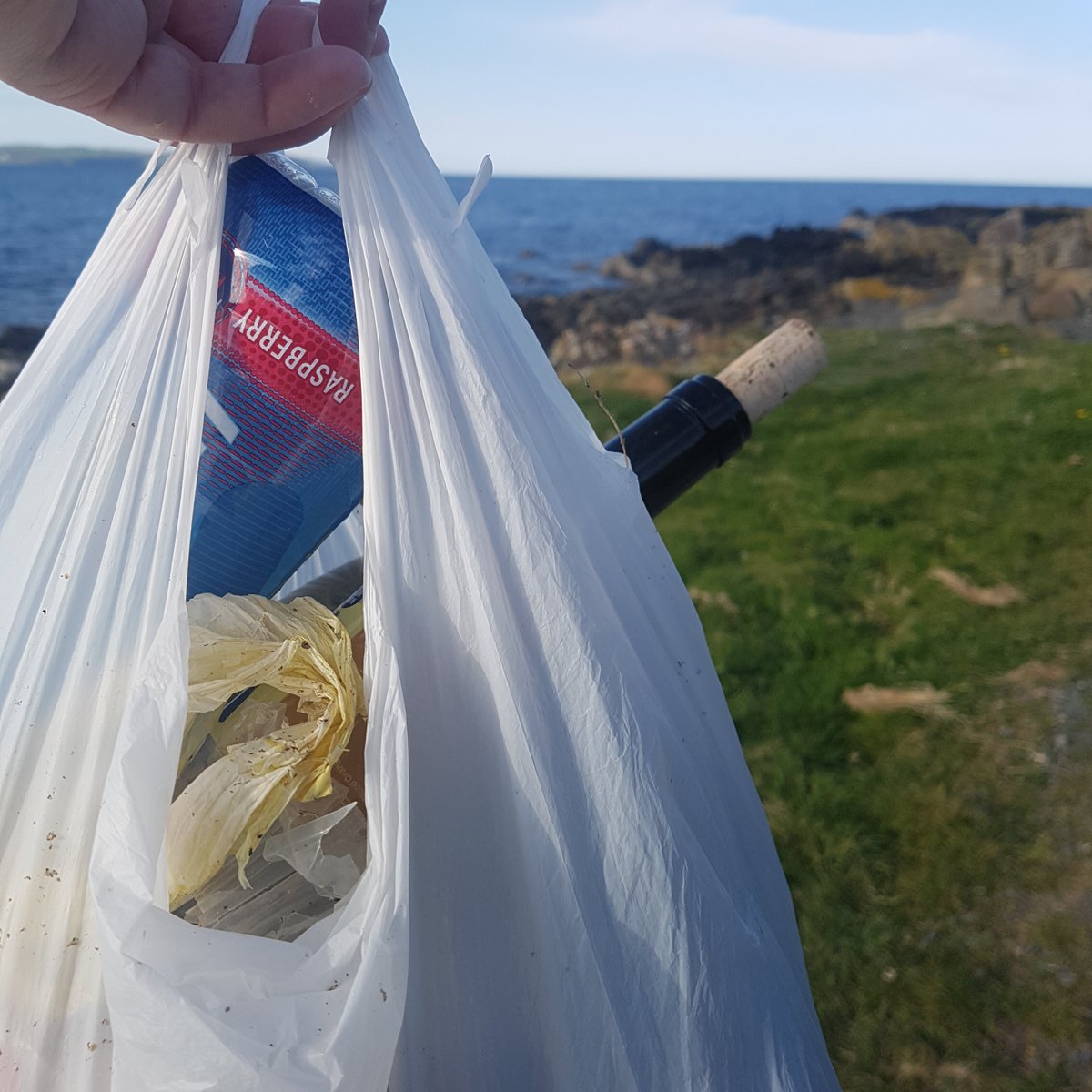 Great to see the fabulous weather.. <a href="/barrabest/">Barra Best</a> can u ask everyone out and about to take a bag and take waste home as out beaches and countryside is a mess. Bag below is of one beach alone today.. #TakeABagTakeWasteHome