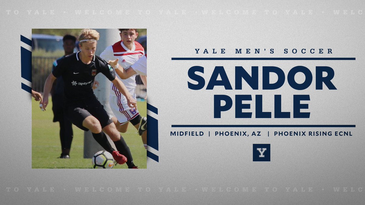 YaleMSoccer's tweet photo. Our 2nd player in this class from @PHXRisingYouth, please welcome Sandor Pelle to the Yale Men’s Soccer Family‼️ Sandor is a two-footed dynamic attacking player with pace and intelligence.  Named @BoysECNL SW Conference POY. #CCRISP HIGHLIGHTS ➡️ https://t.co/FKRmZs8pc9 https://t.co/TAGXPVsw3S