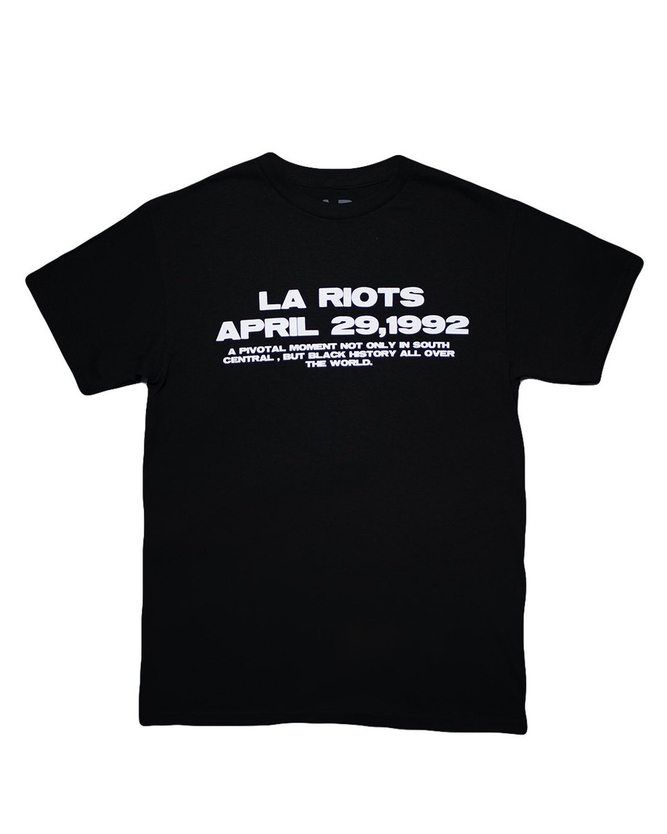 VicThaRuler's tweet photo. In commemoration of the last Day of the L.A Riots . We just restocked the store with a second wave of tees . Act Rite Or Get Left https://t.co/ppQupI5Ego https://t.co/NXt5rE9uoM