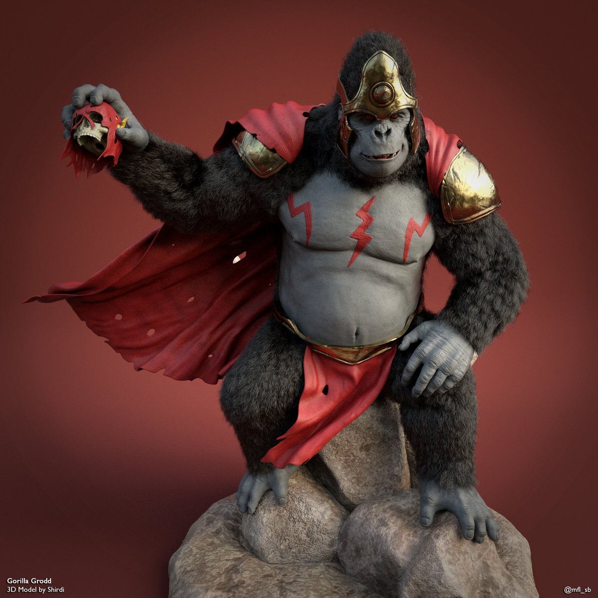 mfl_sb's tweet photo. Gorilla Grodd

Redshift - Maya - ZBrush

#3d #3dart #dccomics #fanart #gorilla #zbrush  #autodeskmaya #redshift3d #pixologic https://t.co/ub6jsZonV9