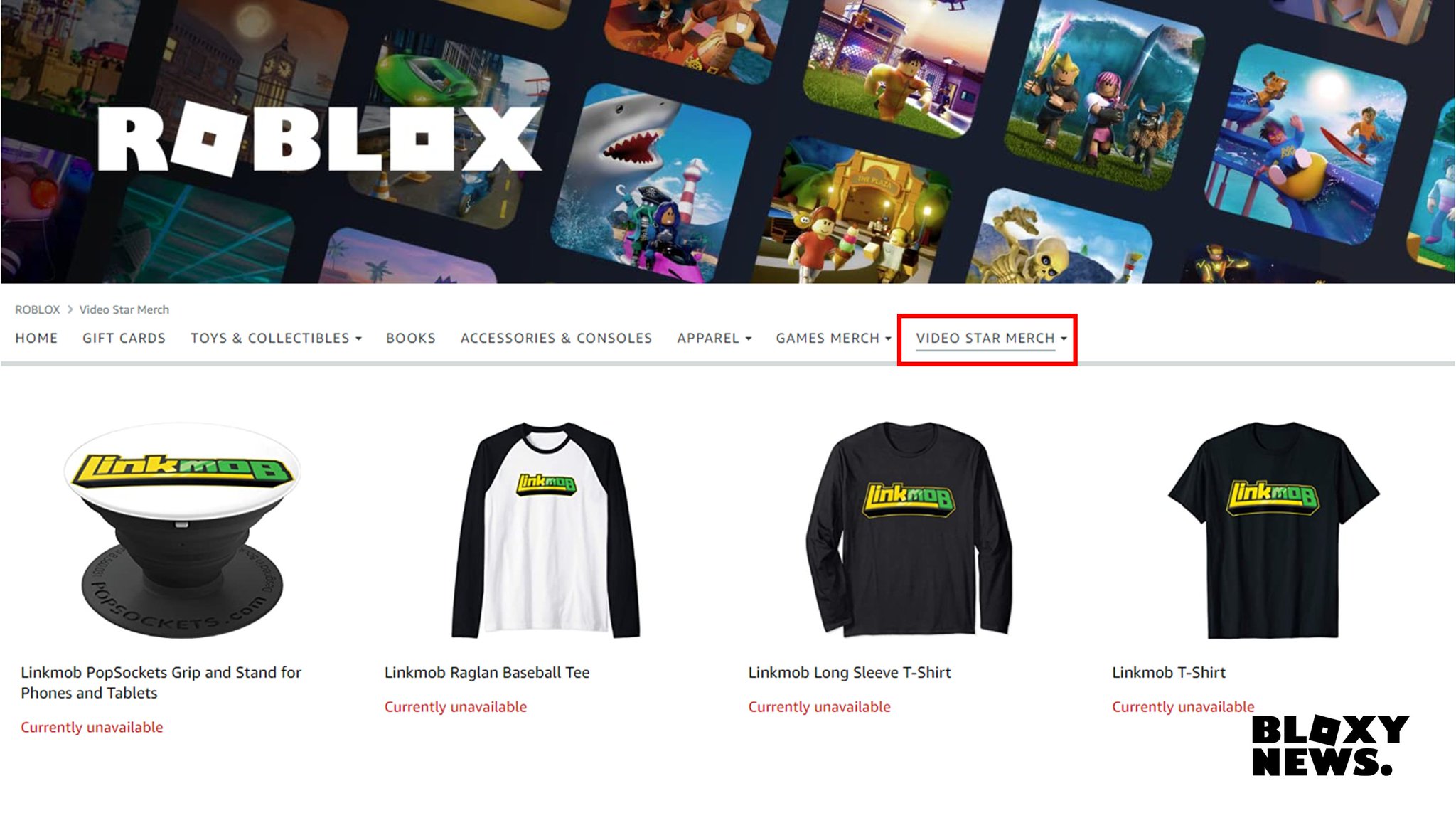 Bloxy News On Twitter Video Star Creators Are Now Starting To Sell Their Own Merchandise On The Official Roblox Amazon Store Https T Co Djiu8kx0ch Https T Co Icij0tkvwi - roblox merchandise amazon