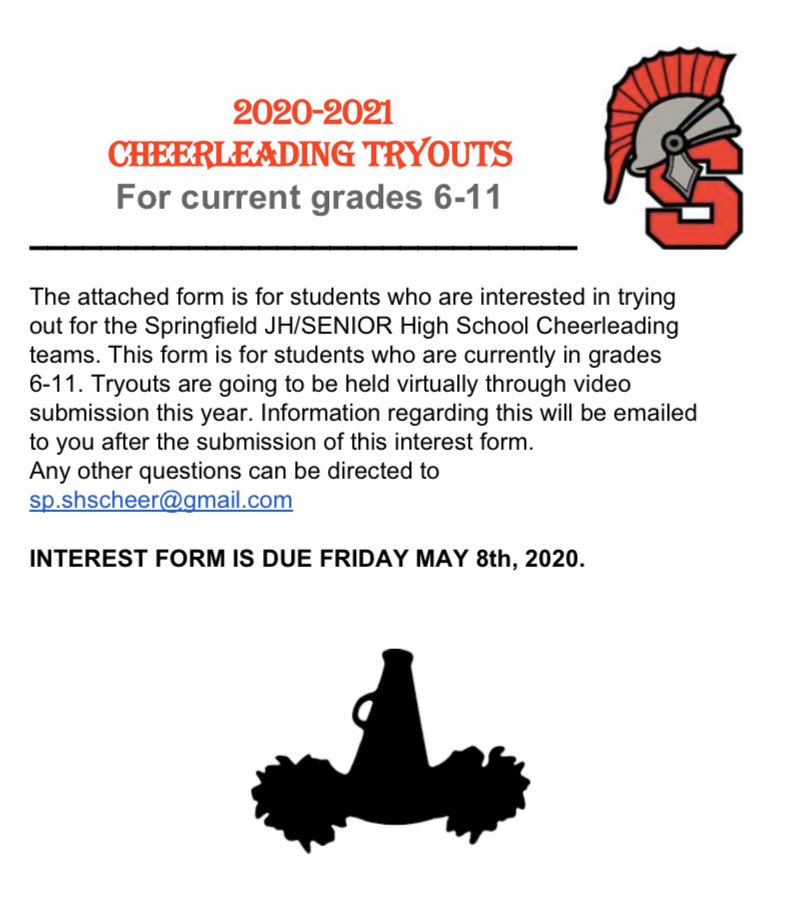 sp_shscheer's tweet photo. Interested in being a part of our junior high and high school Spartan Cheerleading teams? 

https://t.co/tPE6NIpwax https://t.co/mhTrwr2clO