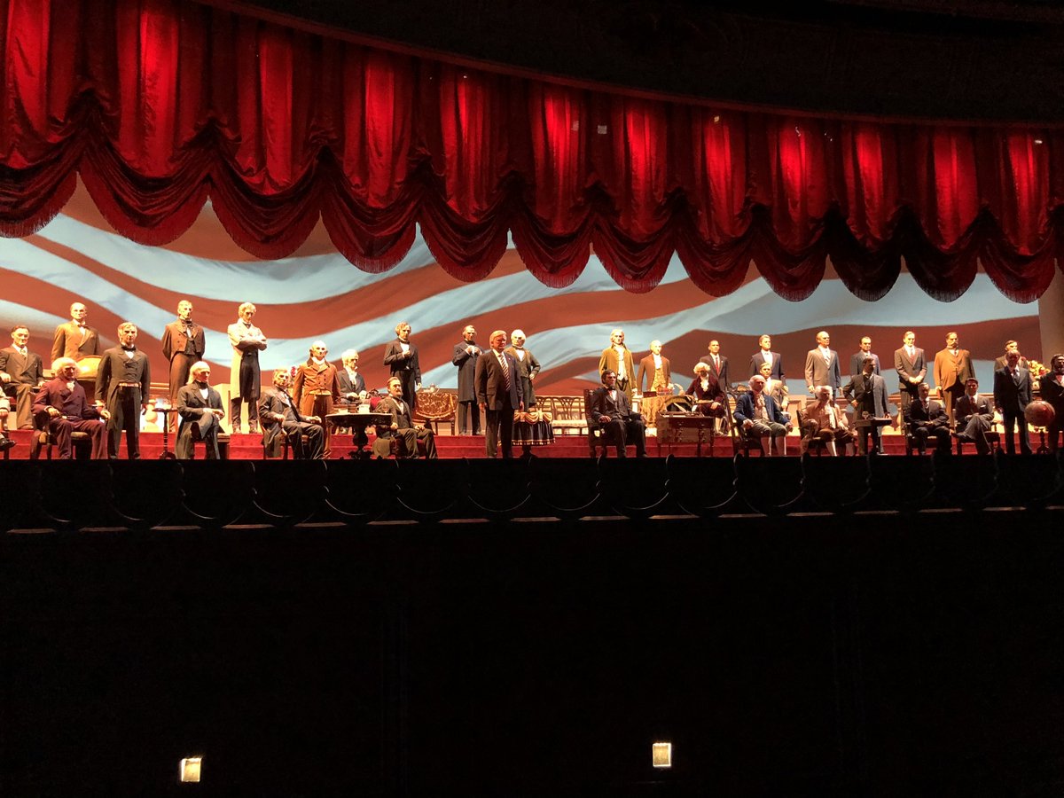 EpicDisneyFun's tweet photo. I do get a sense of history and pride visiting The Hall of Presidents. Do you watch it or skip it?
.
#Disney #HallofPresidents #President #pride #America #WDW #WaltDisneyWorld #Family #grateful #Cantwaytfordisney #opendisney #Postcorona #Socialdistancing https://t.co/JA6kZzbwFU