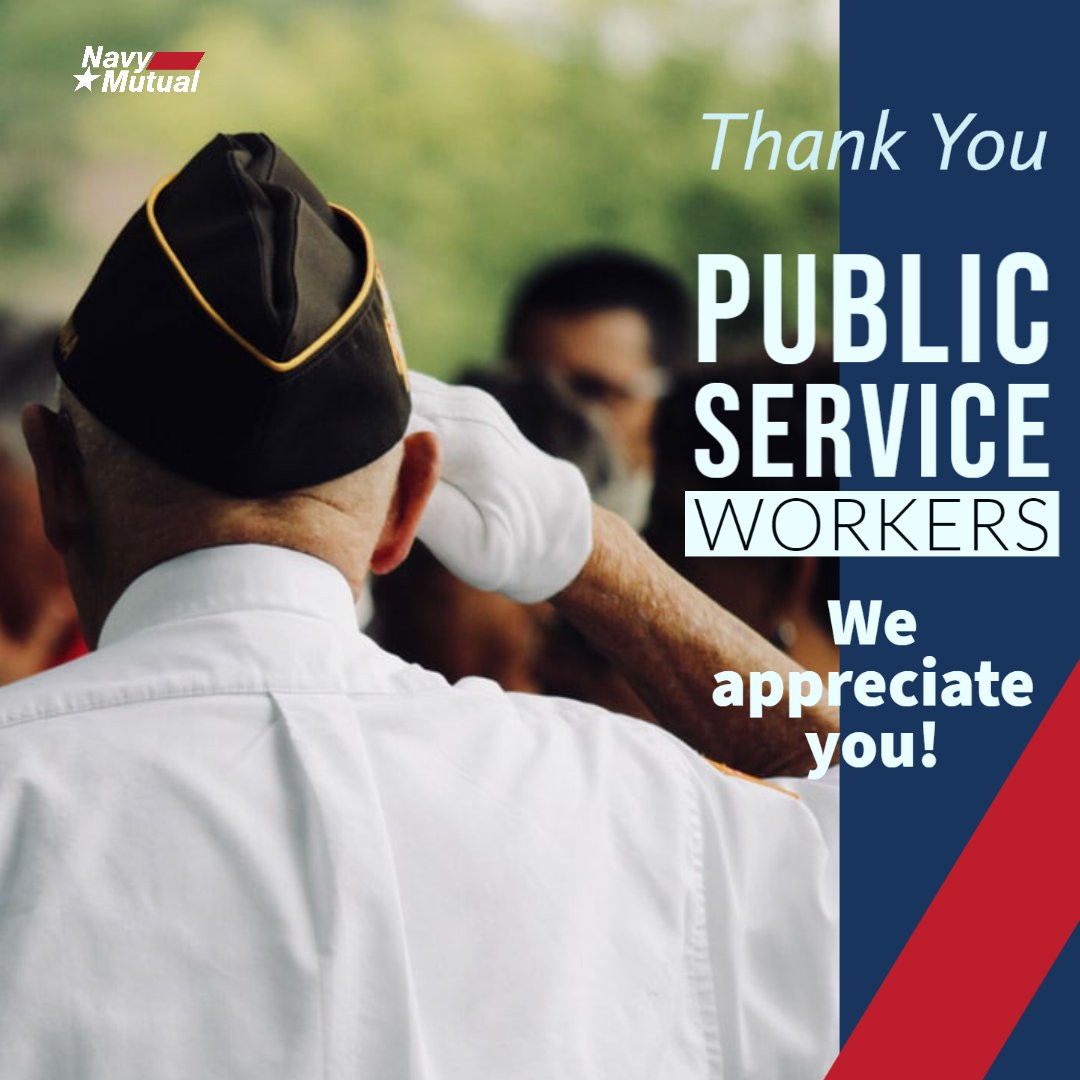 NavyMutual's tweet photo. We want to thank all our Public Service workers today and every day for doing the jobs that give back to the public.
A special thanks to Navy Mutual’s educators for presenting to our military on financial matters. #PublicServiceWeek #ThankourEducators https://t.co/4WO6rVtKjf
