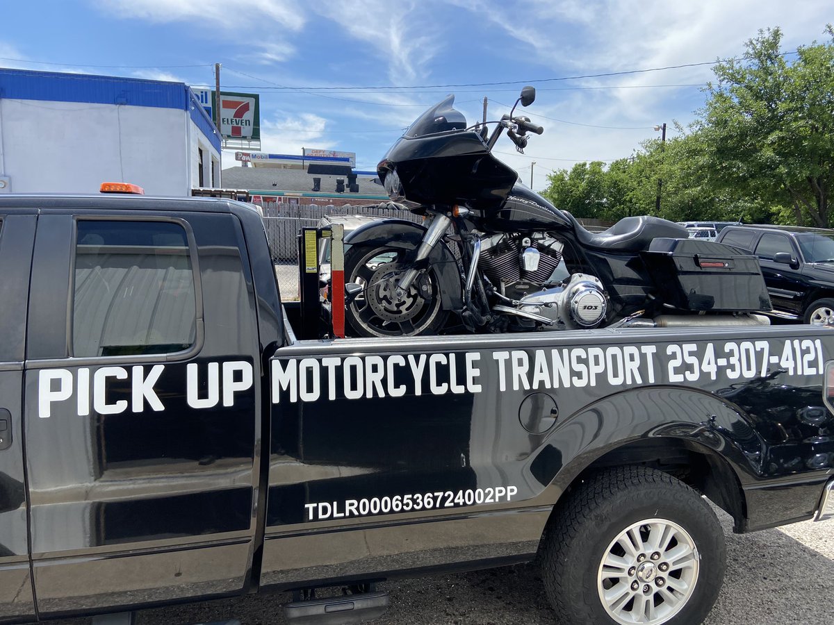 UpTransport's tweet photo. Pick Up Motorcycle Transport tows all makes and models of motorcycles, Choppers,side by sides, trikes, golf carts Can Am Spyder’s and ATVs. 

Call 254-307-4121 now for Quotes.

Towing price Starts at $50

 #pickupmotorcyle #pickupmotorcycletransport #texasmotorcycletransport https://t.co/hr6SESfp4z