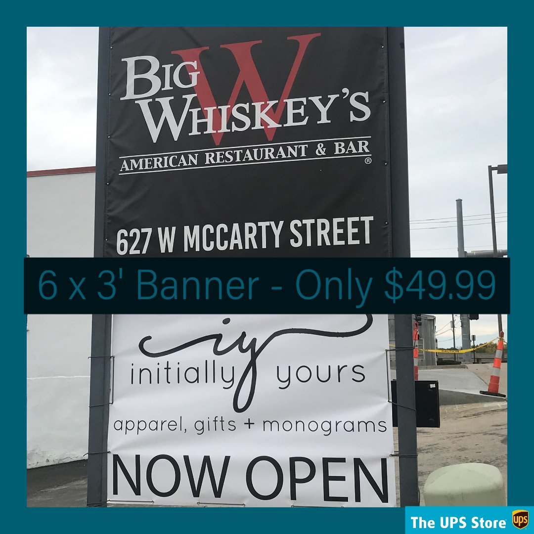 6x3' Banner ONLY $49.99! Let customers know you are open and ready for business!  We can produce just about any size you need at the same low price per sq ft.  Just email or message us how many you need! 3 business days or less production time!